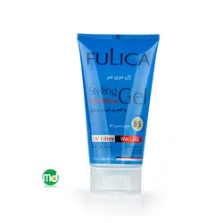 ژل مرطوب کننده مو سر فولیکا با ظاهری خیس و براق