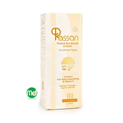 کرم ضد آفتاب رنگی کلاژن ساز راسن SPF 100 پوست خشک و حساس