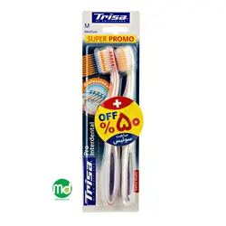 مسواک دوقلو مدیوم تریزا مدل pro interdental