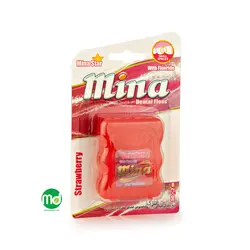 نخ دندان نازک مینا دارای فلوراید با اسانس توت فرنگی