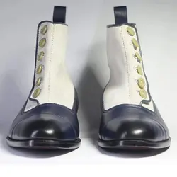 نیم بوت چرم دست دوز مردانه مدل 020314