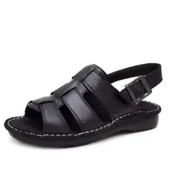 صندل طبی چرم مردانه دست دوز مدل تینا کمردار