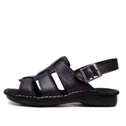 صندل طبی چرم مردانه دست دوز مدل تینا کمردار