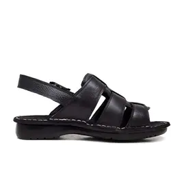 صندل طبی چرم مردانه دست دوز مدل تینا کمردار