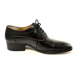 کفش مردانه تمام چرم دست دوز مدل زه دار بندی