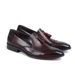 کفش مردانه چرم دست دوز هشترک زنگوله ای