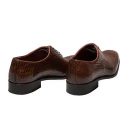 کفش مردانه چرم دست دوز بندار پوست ماری
