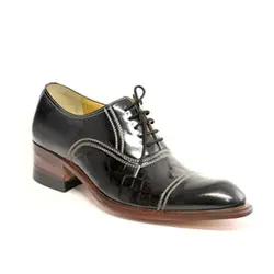 کفش مردانه چرم دست دوز ورنی بندار1