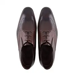 کفش مردانه چرم دست دوز بندی بغل کشدار