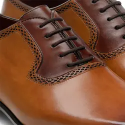 کفش مردانه تمام چرم دست دوز کد 012034