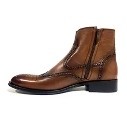 نیم بوت تمام چرم دست دوز هشترک سه تکه