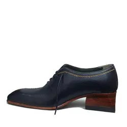 کفش مردانه چرم دست دوز بغل بندی بغل بخیه