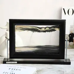 تابلو شنی واندرفول سند طرح مستطیل قاب مشکی  کد RB