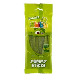 پاستیل مغزدار با طعم سیب سبز شیبا ۹۰ گرمی