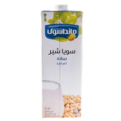شیر سویا ساده ماندا ۱ لیتری