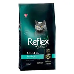 غذای خشک گربه عقیم شده رفلکس پلاس با طعم مرغ وزن 1.5 کیلوگرم