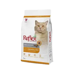 غذای خشک گربه بالغ با طعم مرغ و برنج رفلکس Reflex Adult With Chicken & Rice وزن 2 کیلوگرم