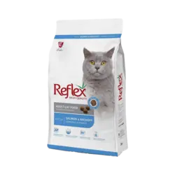 غذای خشک گربه رفلکس با طعم ماهی سالمون و ساردین Reflex Salmon & Anchovy وزن 2 کیلوگرم
