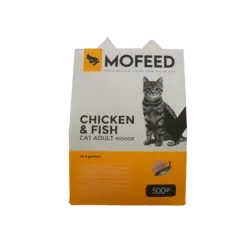 غذای خشک گربه مفید با طعم مرغ و ماهی وزن 500 گرم