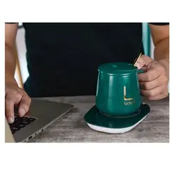 ماگ حرارتی لاکی با صفحه گرمکن برقی