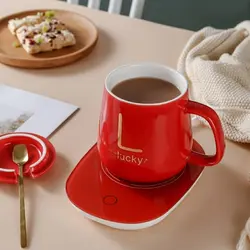 ماگ حرارتی لاکی با صفحه گرمکن برقی