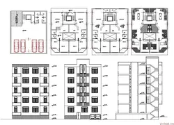 - آپارتمان 10 واحدی (4 طبقه روی پیلوت + زیرزمین) هر طبقه حدود 170 متر