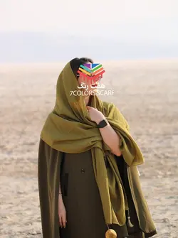 شال حریر نخ منگوله پولک دار