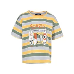 تی شرت آستین کوتاه زنانه بادی اسپینر مدل 2746 کد 1 رنگ زرد