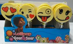 آبنبات استیکر متوسط ایموجی ۶۰ عددی