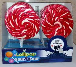 آبنبات گرد بزرگ 16 عددی قرمز