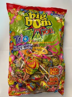 آبنبات های آدامس دار Big bom کلمبیایی