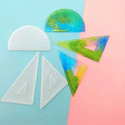 قالب سیلیکونی لوازم هندسی و خط کش