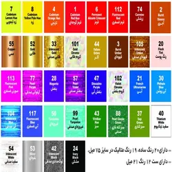 رنگ اکریلیک مولتی سورفیس ترمه باران