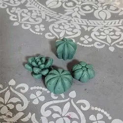 قالب سیلیکونی شمع کاکتوس4عددی