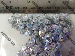 پولک نقره ای هفت رنگ