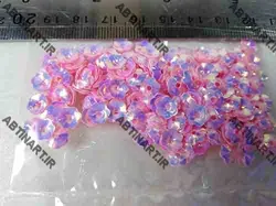 پولک گل صورتی روشن