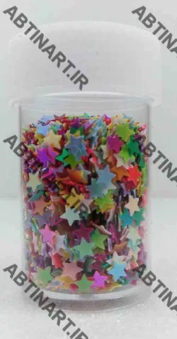 پولک مدل ستاره هفت رنگ