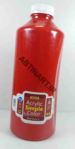 رنگ اکریلیک قرمز