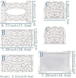 قالب سیلیکونی جعبه دستمال کاغذی