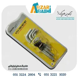 آچارآلن کارتی متوسط6گوش