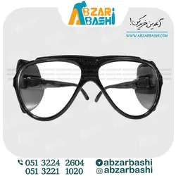 عینک ایمنی سفید تک پلاست