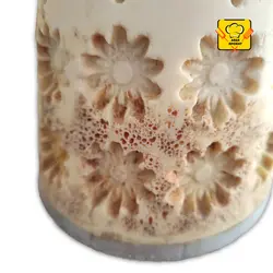 قالب آلمانی زن سرامیکی طرح گل (کارکرده)