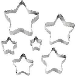 ابزار تزئین کیک ست کاتر 6 تایی ستاره