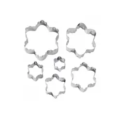 ابزار تزئین کیک ست کاتر 6 تایی گل