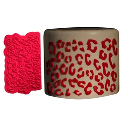 ابزار تزئین کیک سیلیکونی طرح ترانسفر پلنگی