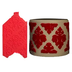 ابزار تزئین کیک سیلیکونی طرح ترانسفر داماس