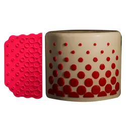 ابزار تزئین کیک سیلیکونی طرح ترانسفر دایره