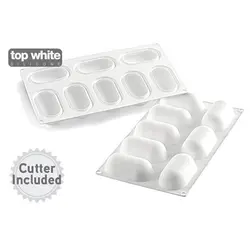 قالب کیک سیلیکونی بعلاوه کاتر طرح بالش 80