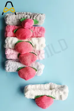هدبند حوله ای طرح هلو