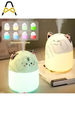 دستگاه بخور و چراغ خواب گربه ای